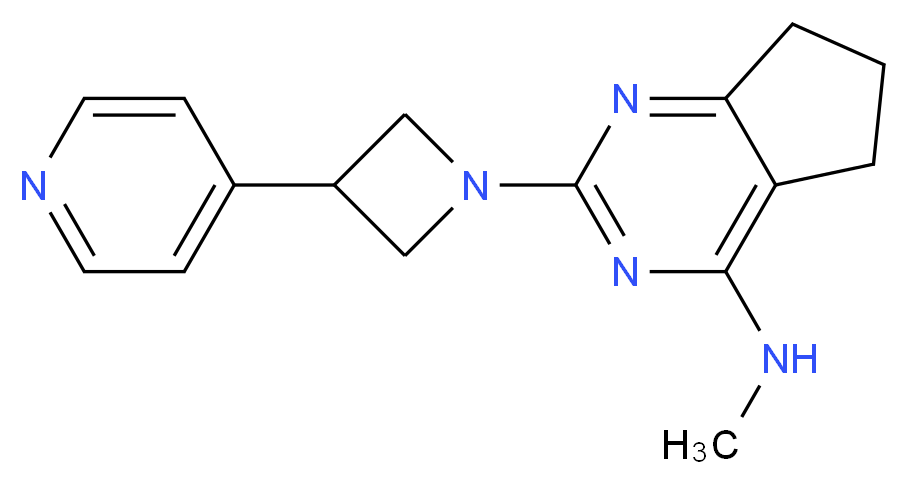 N-methyl-2-[3-(4-pyridinyl)-1-azetidinyl]-6,7-dihydro-5H-cyclopenta[d]pyrimidin-4-amine_分子结构_CAS_)