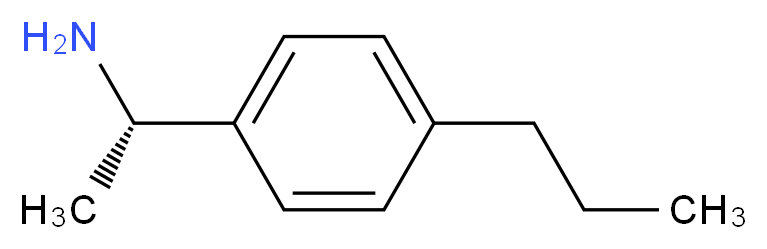 (1S)-1-(4-propylphenyl)ethanamine_分子结构_CAS_212968-68-8)