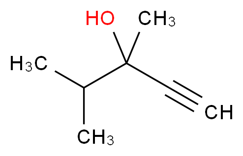 3,4-二甲基-1-戊炔-3-醇_分子结构_CAS_1482-15-1)