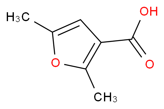 2,5-二甲基-3-呋喃酸_分子结构_CAS_636-44-2)