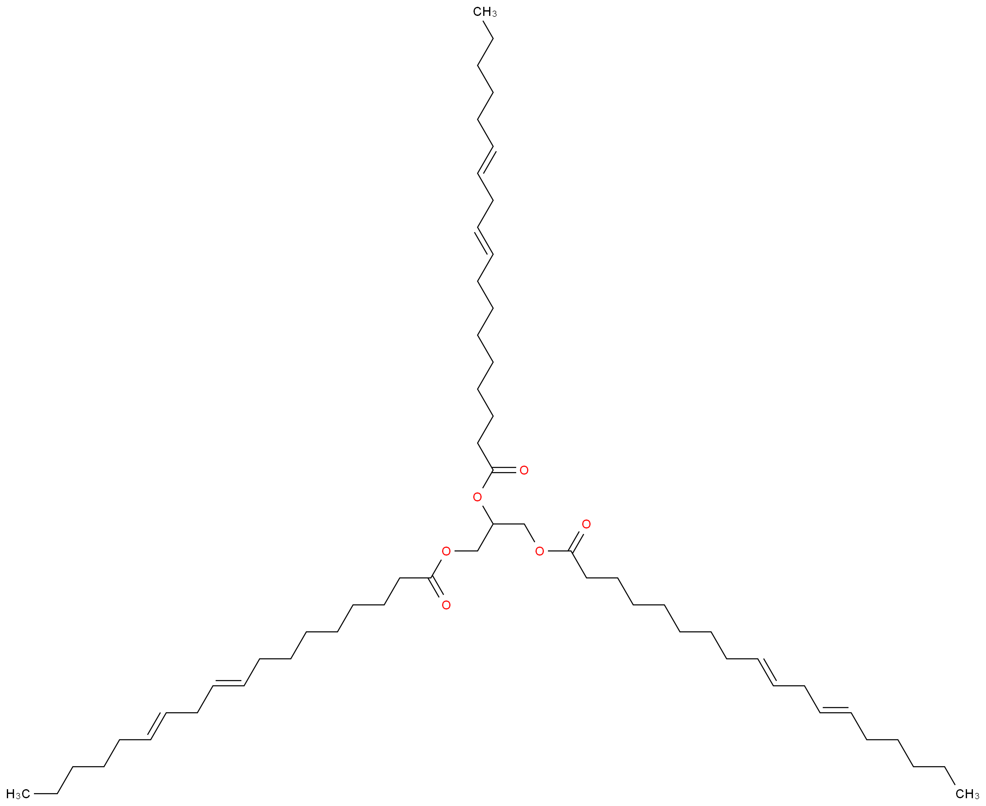 1,3-bis(octadeca-9,12-dienoyloxy)propan-2-yl octadeca-9,12-dienoate_分子结构_CAS_5188-25-0