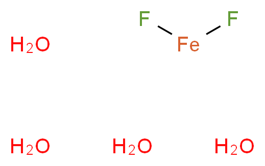 difluoroiron tetrahydrate_分子结构_CAS_13940-89-1