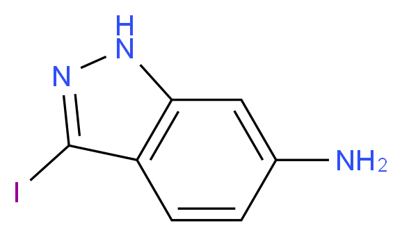 3-Iodo-1H-indazol-6-amine_分子结构_CAS_885519-20-0)