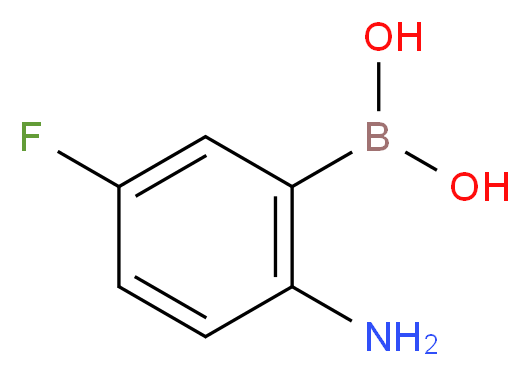 (2-amino-5-fluorophenyl)boronic acid_分子结构_CAS_1040400-87-0