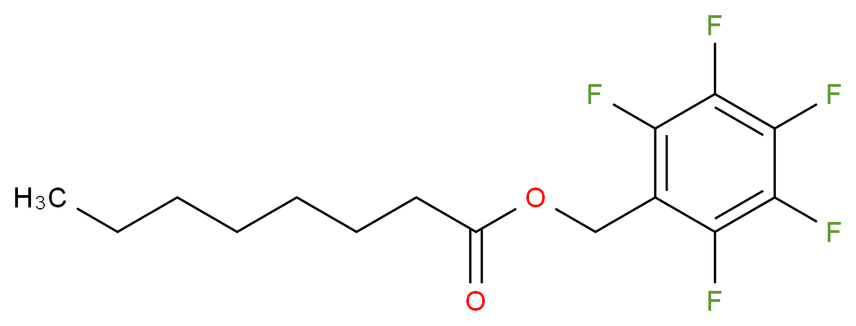 Pentafluorobenzyl n-octanoate_分子结构_CAS_21635-03-0)