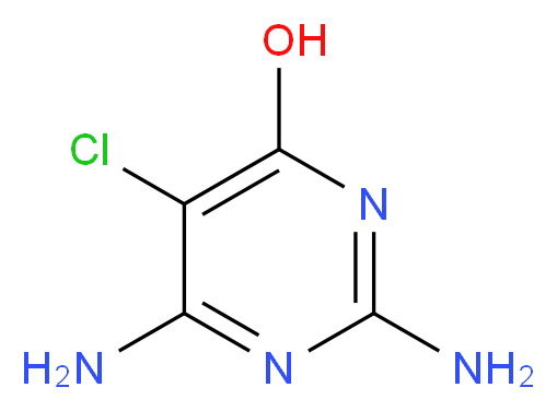 2,6-diamino-5-chloropyrimidin-4-ol_分子结构_CAS_71552-22-2