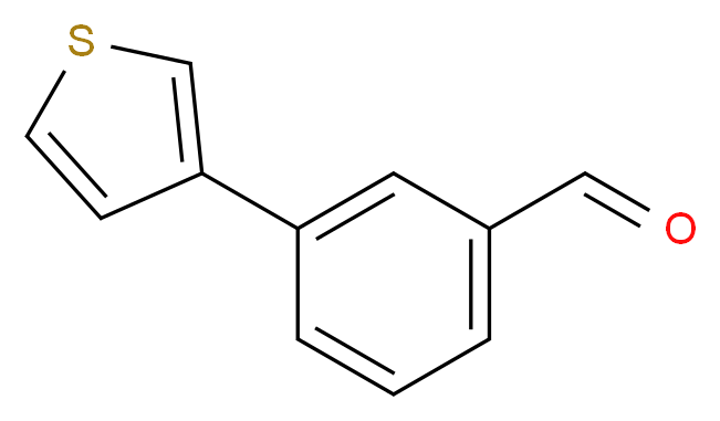 3-(Thiophen-3-yl)benzaldehyde_分子结构_CAS_129746-42-5)