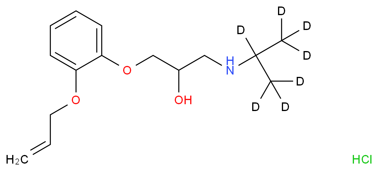 {2-hydroxy-3-[2-(prop-2-en-1-yloxy)phenoxy]propyl}[(<sup>2</sup>H<sub>7</sub>)propan-2-yl]amine hydrochloride_分子结构_CAS_1189649-47-5