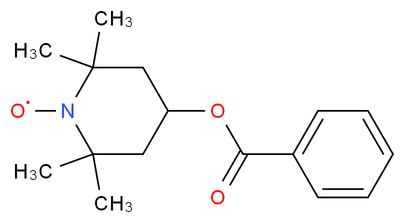 4-苄酰氧基-四甲基哌啶氧自由基_分子结构_CAS_3225-26-1)