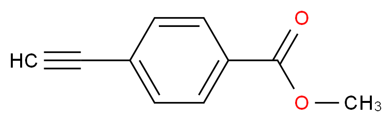 methyl 4-ethynylbenzoate_分子结构_CAS_3034-86-4