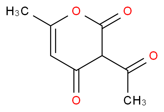 3-acetyl-6-methyl-3,4-dihydro-2H-pyran-2,4-dione_分子结构_CAS_520-45-6