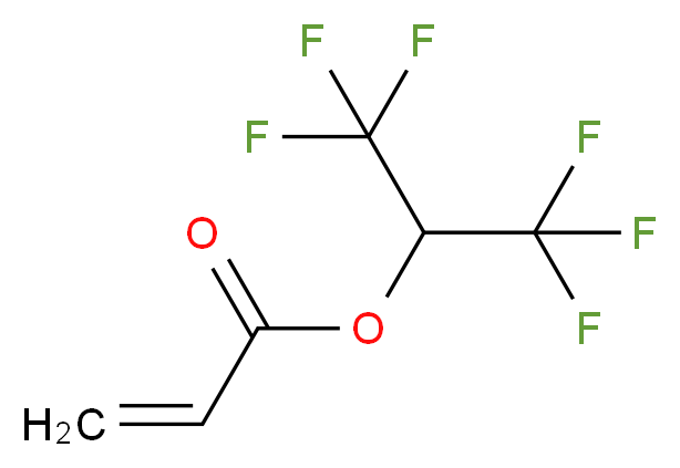 1,1,1,3,3,3-Hexafluoroisopropyl acrylate 98%_分子结构_CAS_2160-89-6)