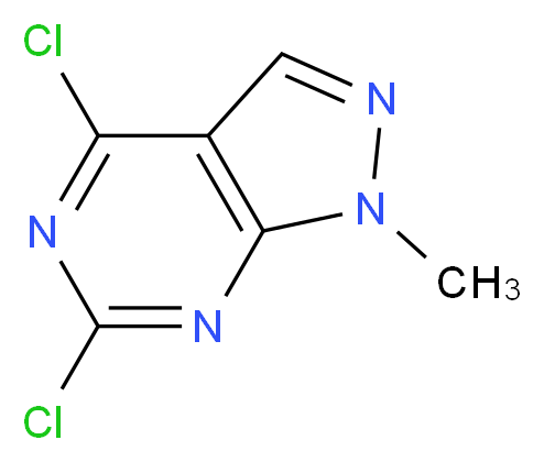 4,6-Dichloro-1-methyl-1H-pyrazolo[3,4-d]pyrimidine_分子结构_CAS_98141-42-5)