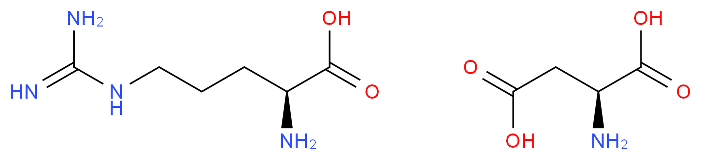 (2S)-2-amino-5-carbamimidamidopentanoic acid; (2S)-2-aminobutanedioic acid_分子结构_CAS_7675-83-4