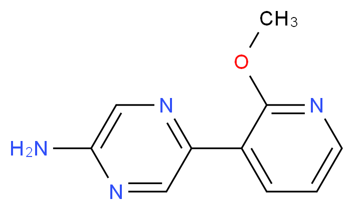 5-(2-methoxypyridin-3-yl)pyrazin-2-amine_分子结构_CAS_835876-14-7