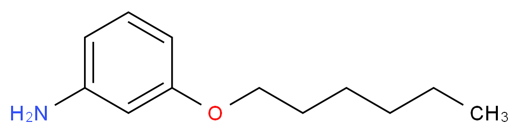 3-(hexyloxy)aniline_分子结构_CAS_55792-43-3