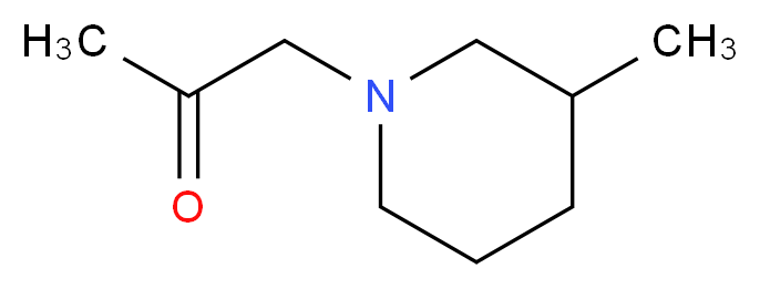 1-(3-Methylpiperidin-1-yl)acetone_分子结构_CAS_856286-98-1)