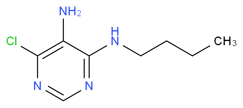 4-N-butyl-6-chloropyrimidine-4,5-diamine_分子结构_CAS_41259-67-0