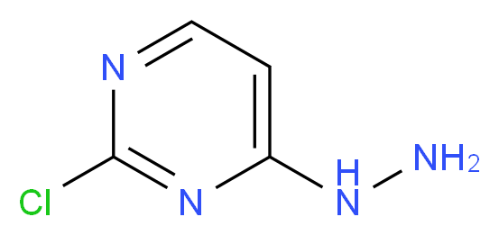 2-chloro-4-hydrazinylpyrimidine_分子结构_CAS_52476-87-6