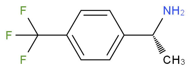(1R)-1-[4-(trifluoromethyl)phenyl]ethan-1-amine_分子结构_CAS_84499-73-0