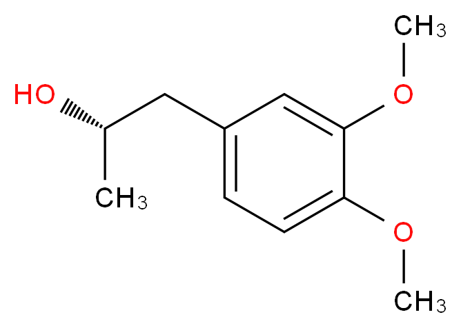 (S)-1-(3,4-Dimethoxyphenyl)propan-2-ol_分子结构_CAS_161121-02-4)