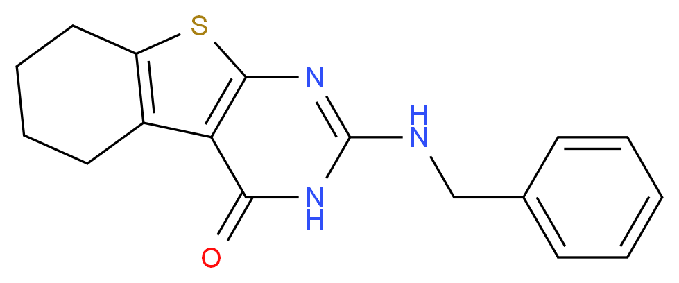 2-(benzylamino)-5,6,7,8-tetrahydro[1]benzothieno[2,3-d]pyrimidin-4(3H)-one_分子结构_CAS_66607-49-6)