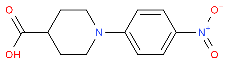 1-(4-Nitrophenyl)piperidine-4-carboxylic acid_分子结构_CAS_223786-53-6)