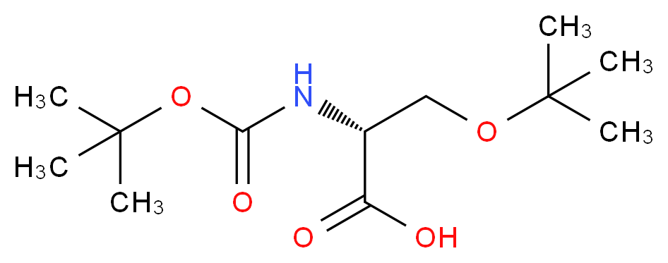 (R)-3-(tert-Butoxy)-2-((tert-butoxycarbonyl)amino)propanoic acid_分子结构_CAS_248921-66-6)