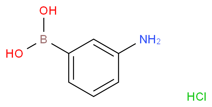 3-Aminophenylboronic acid hydrochloride_分子结构_CAS_1256355-23-3)