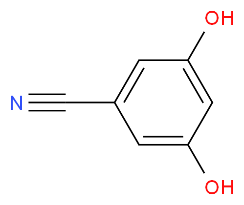 3,5-dihydroxybenzonitrile_分子结构_CAS_19179-36-3
