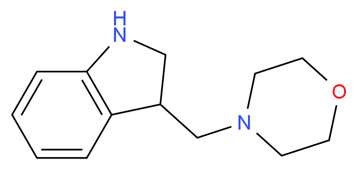 3-Morpholin-4-ylmethyl-2,3-dihydro-1H-indole_分子结构_CAS_)