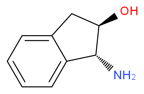 (1R,2R)-(-)-反式-1-氨基-2-茚醇_分子结构_CAS_163061-73-2)