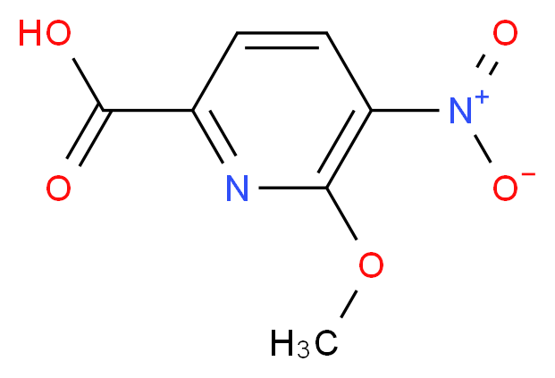 6-methoxy-5-nitropyridine-2-carboxylic acid_分子结构_CAS_475272-62-9