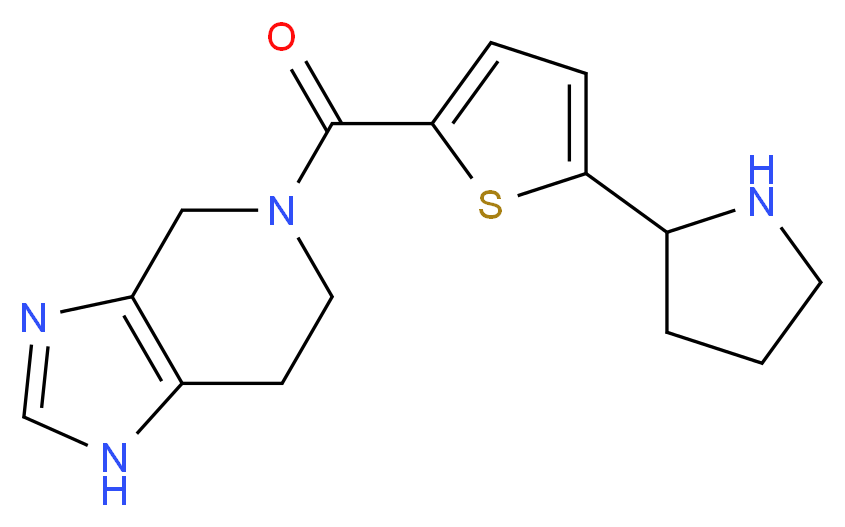 5-[(5-pyrrolidin-2-yl-2-thienyl)carbonyl]-4,5,6,7-tetrahydro-1H-imidazo[4,5-c]pyridine_分子结构_CAS_)