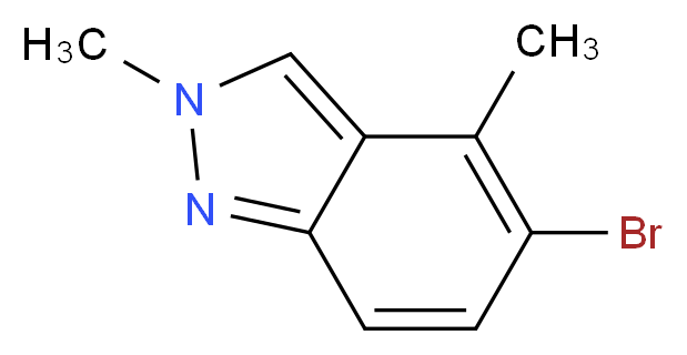 5-Bromo-2,4-dimethyl-2H-indazole_分子结构_CAS_)