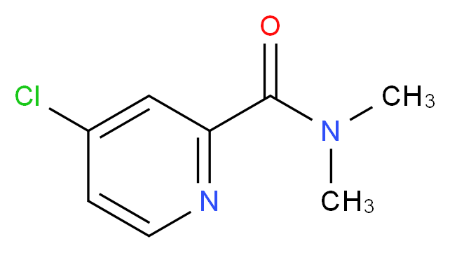 4-chloro-N,N-dimethylpyridine-2-carboxamide_分子结构_CAS_114780-06-2)