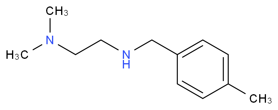 [2-(dimethylamino)ethyl][(4-methylphenyl)methyl]amine_分子结构_CAS_65875-43-6