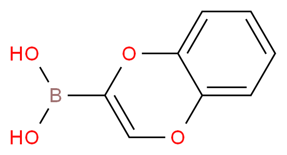 (1,4-benzodioxin-2-yl)boronic acid_分子结构_CAS_1107064-32-3