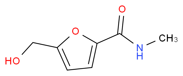 5-(hydroxymethyl)-N-methyl-2-furamide_分子结构_CAS_1185320-28-8)