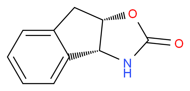 (3aR-顺)-(+)-3,3a,8,8a-四氢-2H-茚并[1,2-d]噁唑-2-酮_分子结构_CAS_135969-65-2)