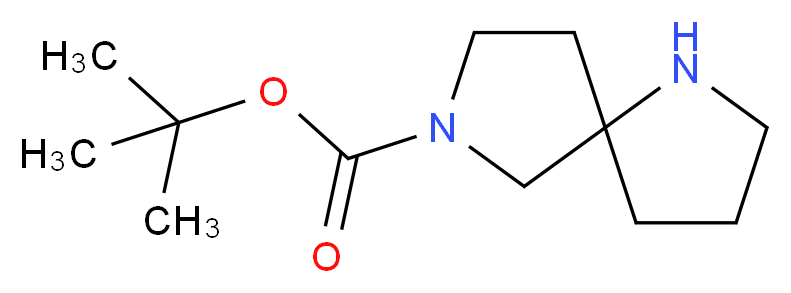 tert-butyl 1,7-diazaspiro[4.4]nonane-7-carboxylate_分子结构_CAS_646055-63-2