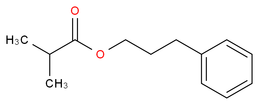 3-phenylpropyl 2-methylpropanoate_分子结构_CAS_103-58-2