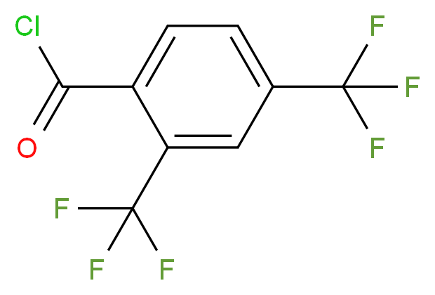 2,4-Bis(trifluoromethyl)benzoyl chloride 98%_分子结构_CAS_53130-43-1)