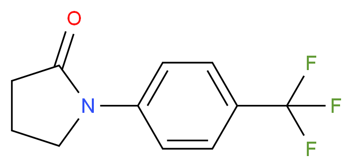 1-[4-(trifluoromethyl)phenyl]pyrrolidin-2-one_分子结构_CAS_73081-88-6