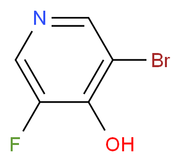 3-bromo-5-fluoropyridin-4-ol_分子结构_CAS_1214342-60-5