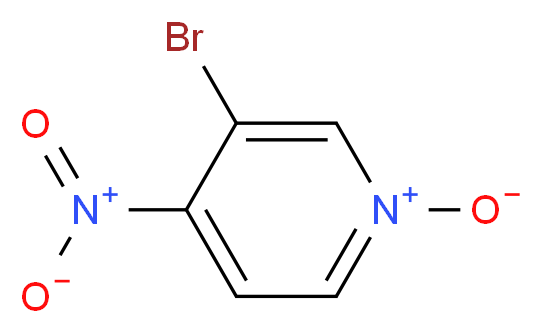 3-bromo-4-nitropyridin-1-ium-1-olate_分子结构_CAS_1678-49-5