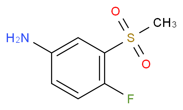 4-fluoro-3-methanesulfonylaniline_分子结构_CAS_)