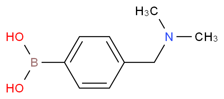 {4-[(dimethylamino)methyl]phenyl}boronic acid_分子结构_CAS_70799-12-1