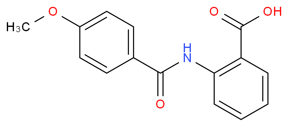 2-(4-methoxybenzamido)benzoic acid_分子结构_CAS_34425-86-0