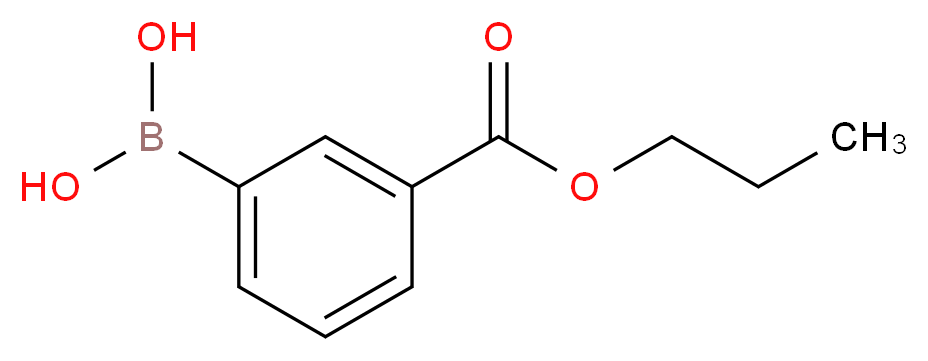 3-(Propoxycarbonyl)phenylboronic acid_分子结构_CAS_850568-78-4)